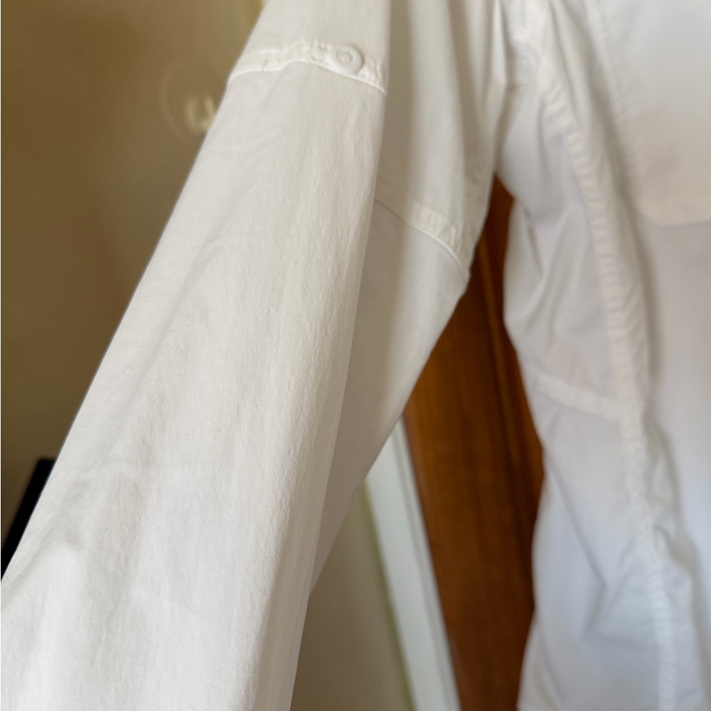 REI White Long-Sleeve unisex Button Front Shirt - Picture 4 of 11